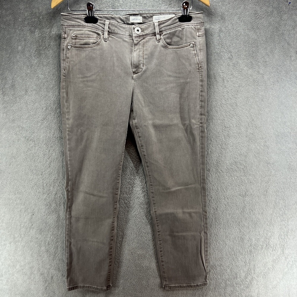 J. Jill Grey Women's Jeans Size 8‎ Petite Authentic Fit Slim Ankle Style Denim